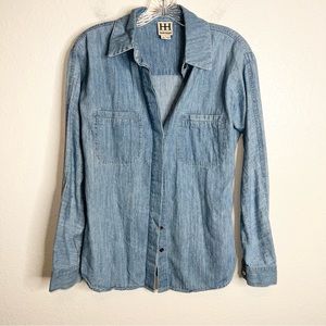 Denim Button-Up Shirt